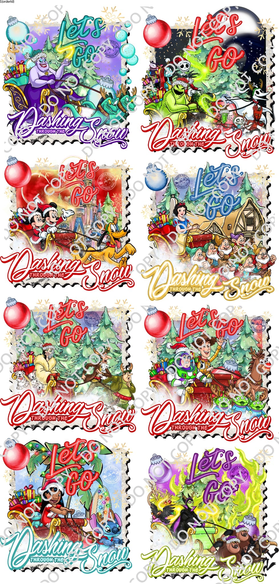 Premade Christmas Gang Sheets TM