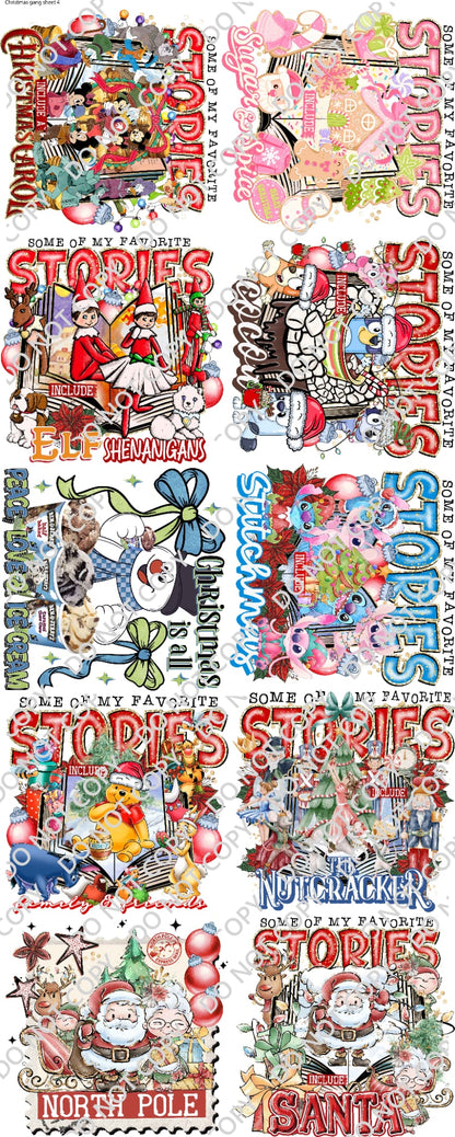 Premade Christmas Gang Sheets TM